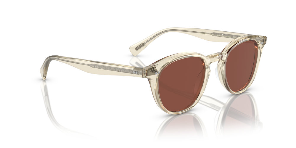 Oliver Peoples Desmon Sun Limited Edition with Pale Citrine frame and Red lenses - Image 3