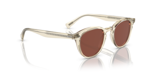 Oliver Peoples Desmon Sun Limited Edition with Pale Citrine frame and Red lenses - Image 3