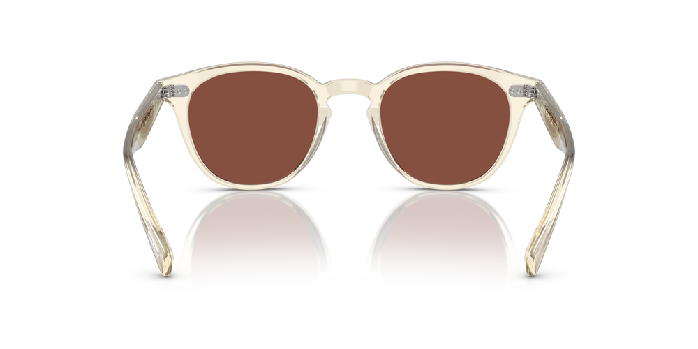 Oliver Peoples Desmon Sun Limited Edition with Pale Citrine frame and Red lenses - Image 5
