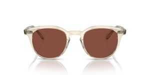 Oliver Peoples Desmon Sun Limited Edition with Pale Citrine frame and Red lenses - Image 2