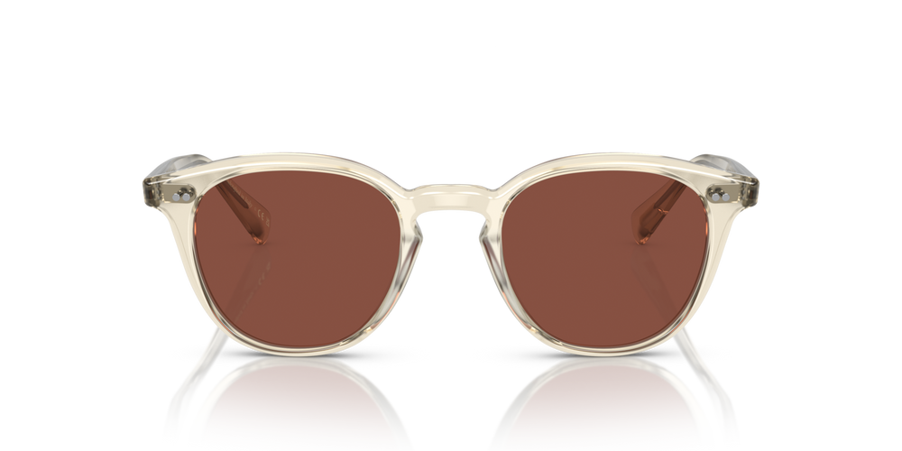 Oliver Peoples Desmon Sun Limited Edition with Pale Citrine frame and Red lenses - image 2