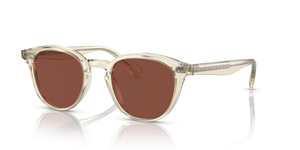 Oliver Peoples Desmon Sun Limited Edition with Pale Citrine frame and Red lenses - Image 1