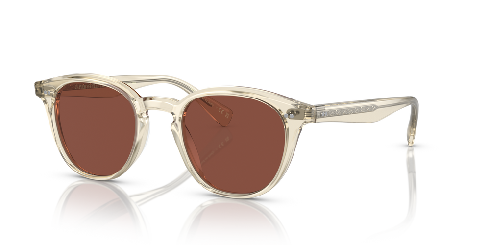 Oliver Peoples Desmon Sun Limited Edition with Pale Citrine frame and Red lenses - image 1