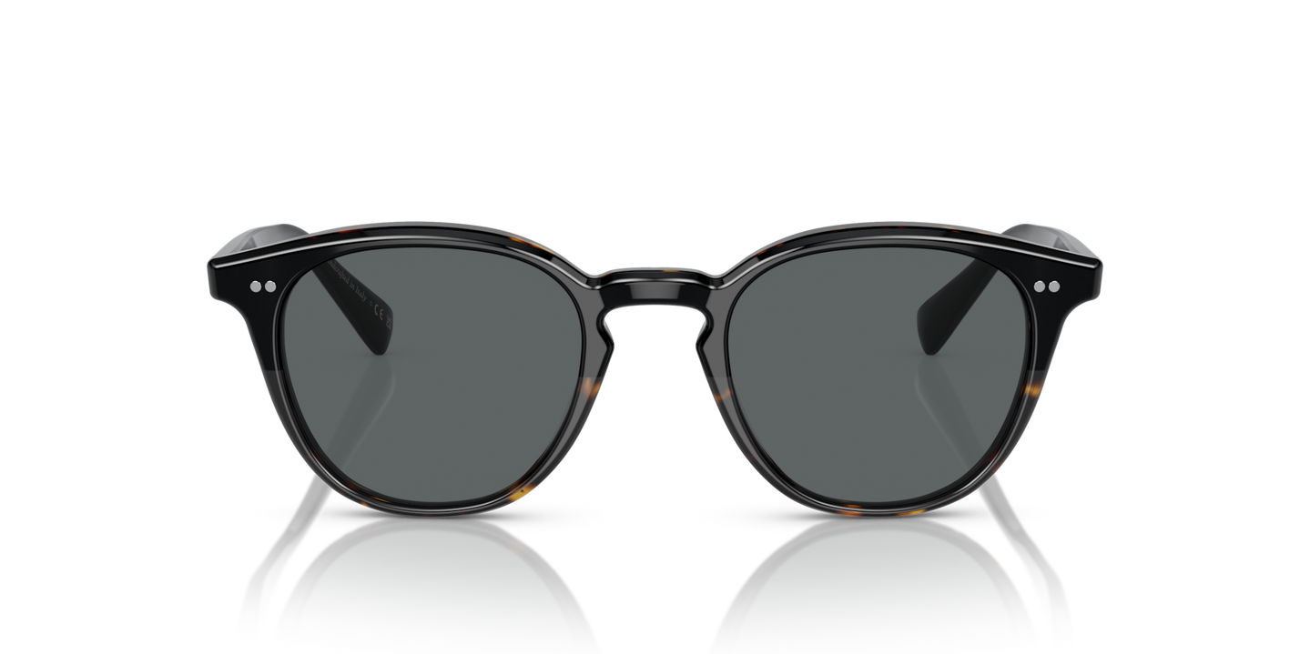 Oliver Peoples Desmon Sun with Black/362 Gradient frame and Grey lenses - Image Lenses