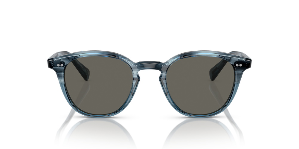 【美品】SWELLY Back U Design OP BLACKMOON Oliver Peoples Desmon Sun with Dark Blue VSB frame and Carbon Grey