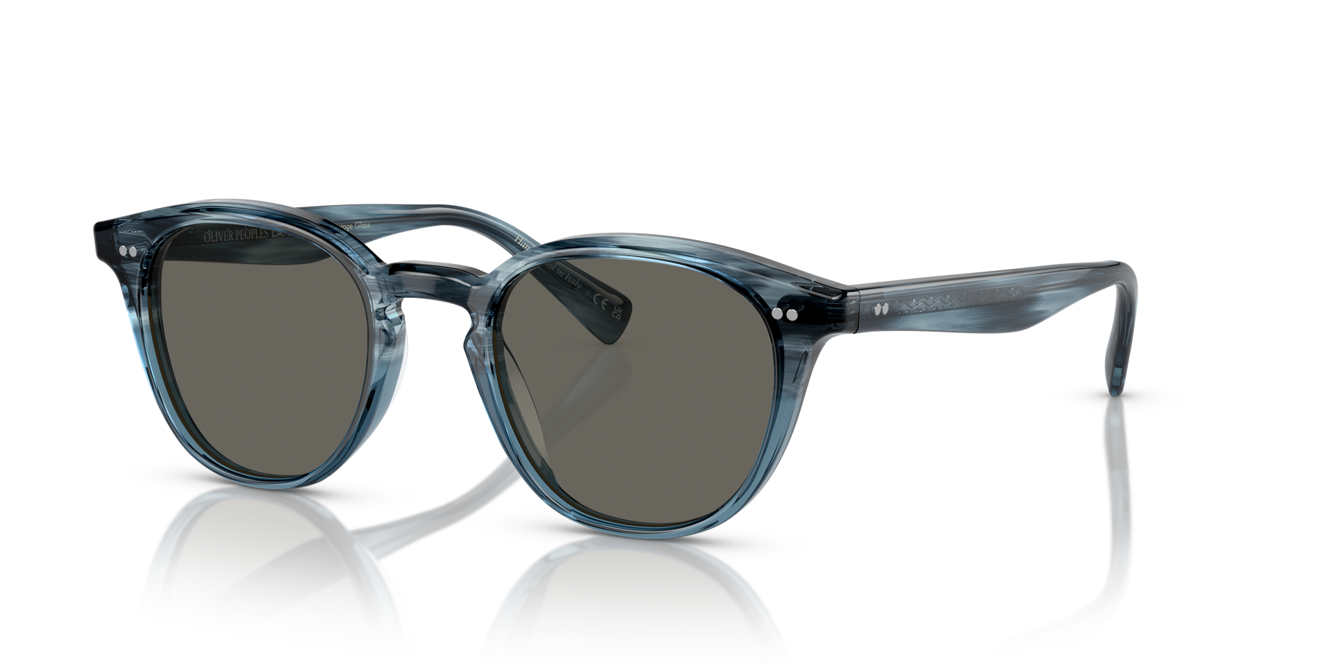 Oliver Peoples Desmon Sun with Dark Blue VSB frame and Carbon Grey