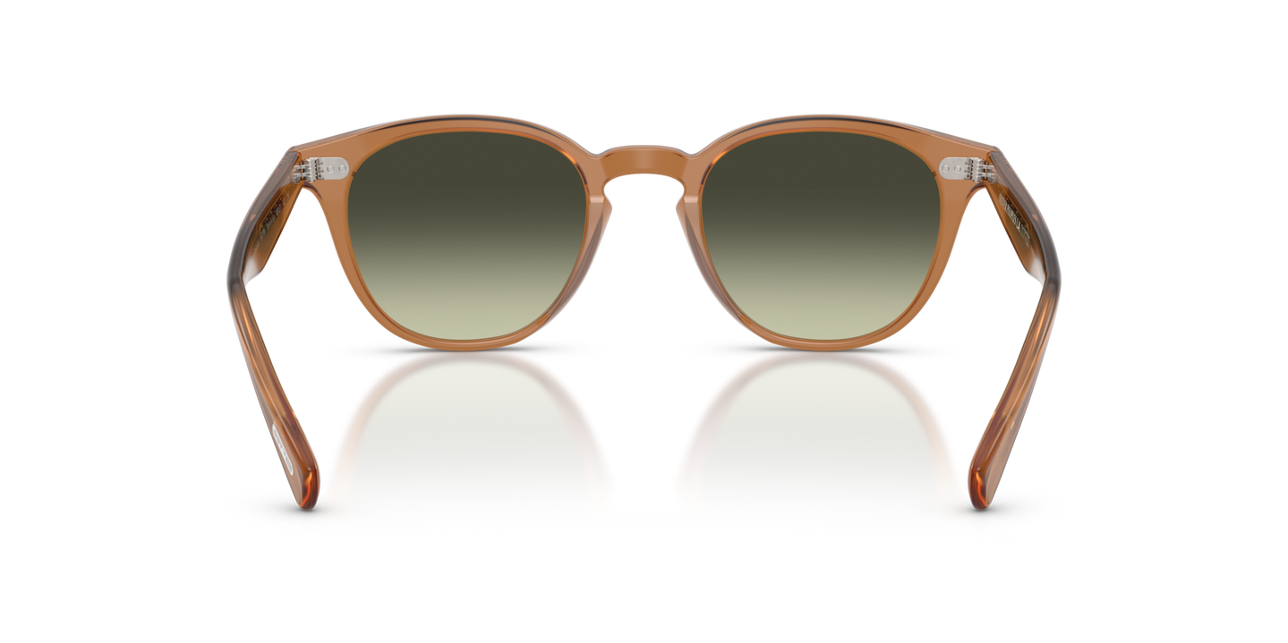 Oliver Peoples Desmon Sun Exclusive con montura Algarroba semimate y lentes Verde - Imagen Plaquetas nasales