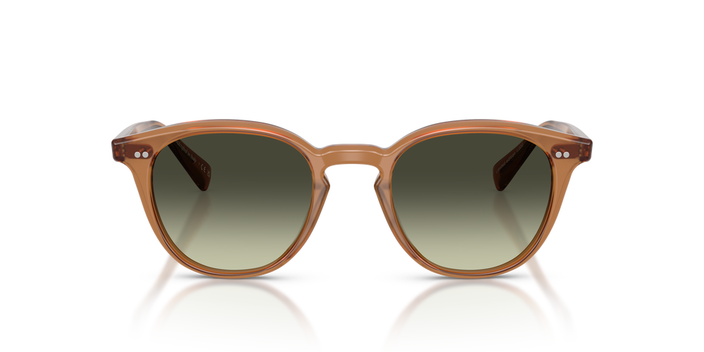 Oliver Peoples Desmon Sun Exclusive with Semi-Matte Carob frame and Green lenses - Image 2