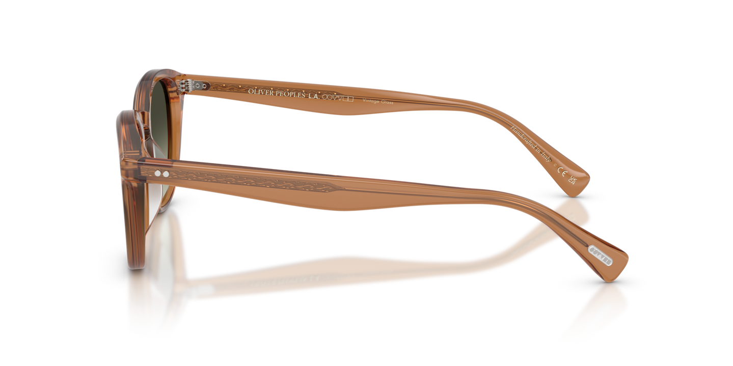 Oliver Peoples Desmon Sun Exclusive con montura Algarroba semimate y lentes Verde - Imagen Pernos