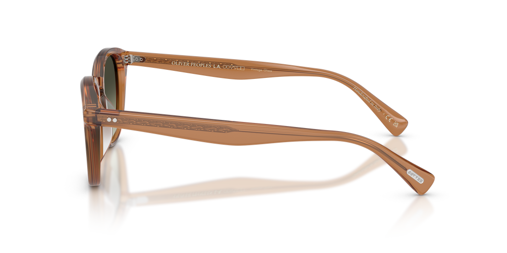 Oliver Peoples Desmon Sun Exclusive with Semi-Matte Carob frame and Green lenses - Image 4