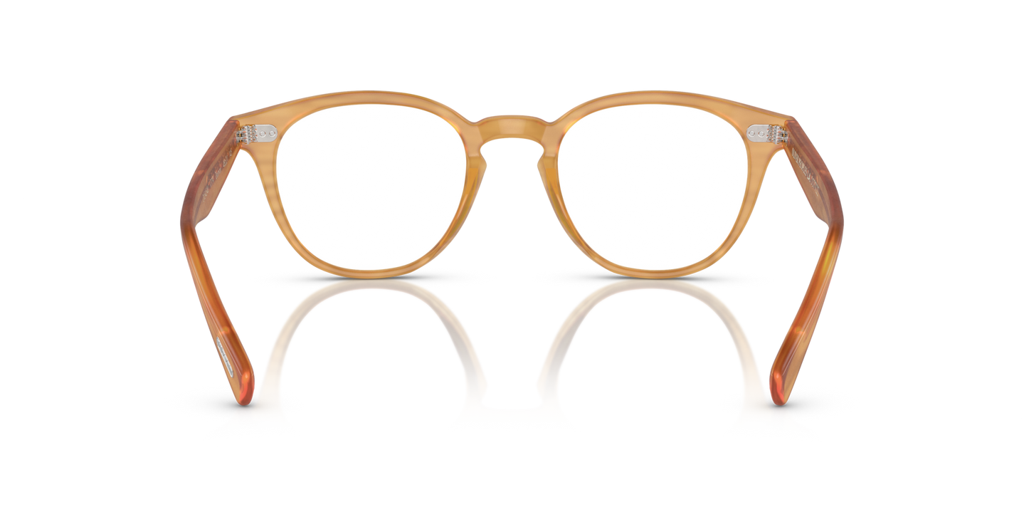 Oliver Peoples Desmon mit Semi-Matte Goldwood Gestell - Bild Stegplättchen