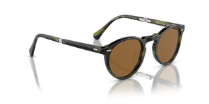 Oliver Peoples Gregory Peck 1962 con montura Corteza esmeralda y lentes Marrón - imagen 4