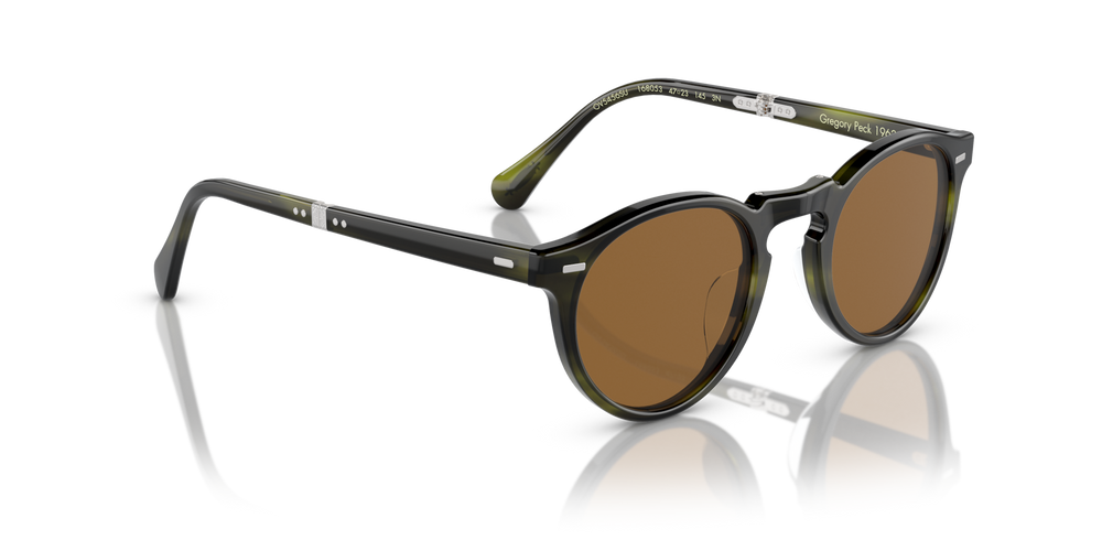 Oliver Peoples Gregory Peck 1962 with Emerald Bark frame and Brown lenses - image 4