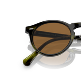 Oliver Peoples Gregory Peck 1962 with Emerald Bark frame and Brown lenses - Variant