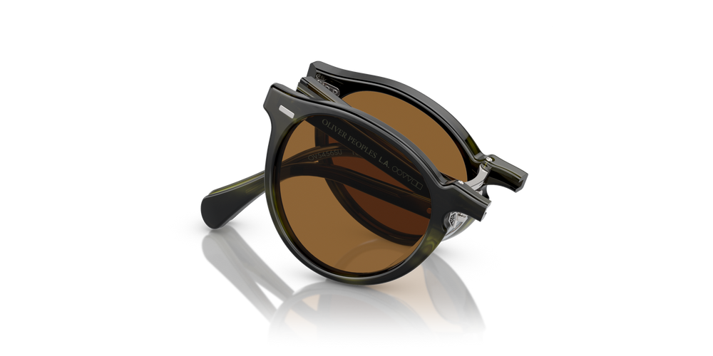 Oliver Peoples Gregory Peck 1962 con montura Corteza esmeralda y lentes Marrón - imagen 1
