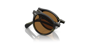 Oliver Peoples Gregory Peck 1962 con montura Corteza esmeralda y lentes Marrón - imagen 1