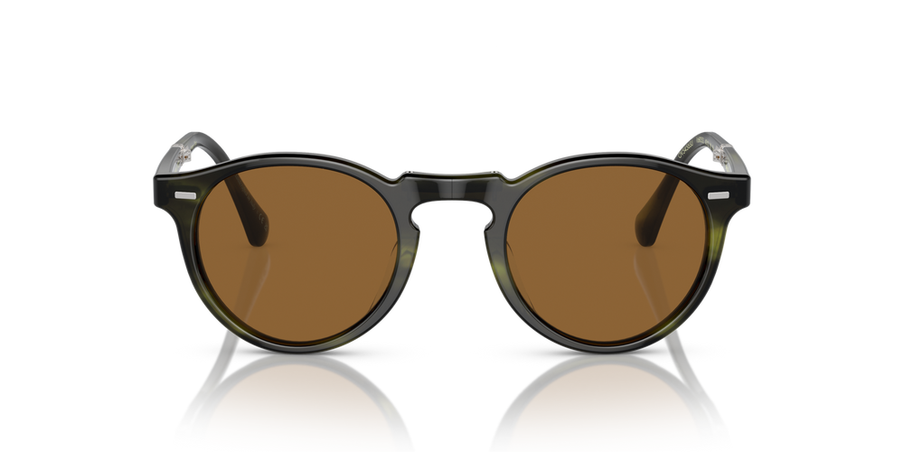Oliver Peoples Gregory Peck 1962 with Emerald Bark frame and Brown lenses - image 3