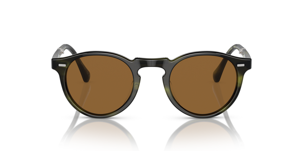 Oliver Peoples Gregory Peck 1962 con montura Corteza esmeralda y lentes Marrón - imagen 3