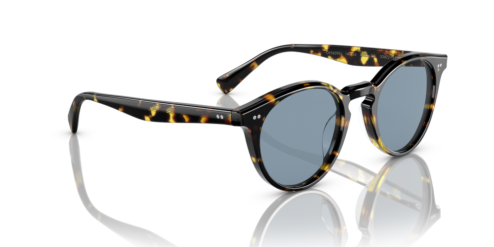 Oliver Peoples Romare Sun avec une monture Vintage DTB et des verres Bleu - L'image 3