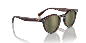 Oliver Peoples Romare Sun avec une monture Semi-Matte Sable Tortoise et des verres Vert - image 3