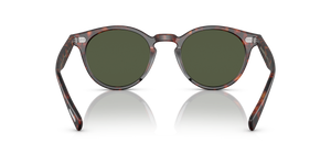 Oliver Peoples Romare Sun with Semi-Matte Sable Tortoise frame and Green lenses - Image 5