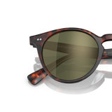 Oliver Peoples Romare Sun avec une monture Semi-Matte Sable Tortoise et des verres Vert - Variant