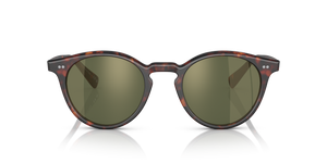 Oliver Peoples Romare Sun avec une monture Semi-Matte Sable Tortoise et des verres Vert - image 2