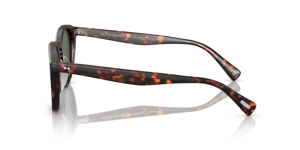 Oliver Peoples Romare Sun avec une monture Semi-Matte Sable Tortoise et des verres Vert - image 4