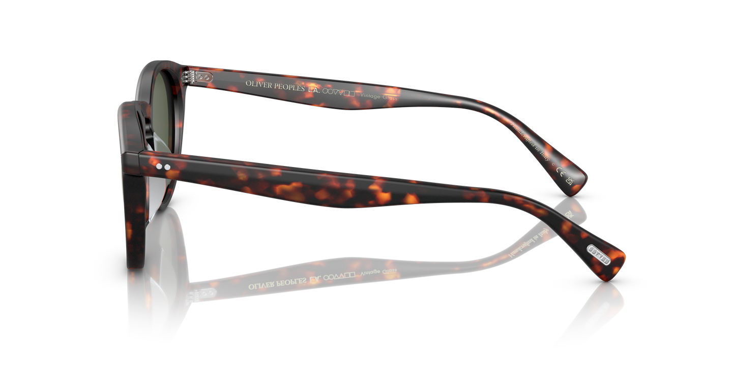 Oliver Peoples Romare Sun with Semi-Matte Sable Tortoise frame and