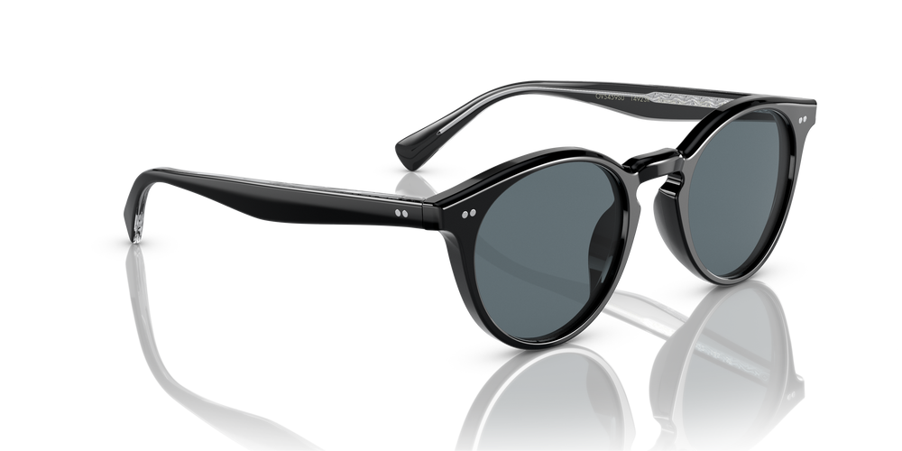 Oliver Peoples Romare Sun avec une monture Noir et des verres Bleu - image 3