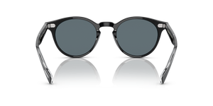Oliver Peoples Romare Sun avec une monture Noir et des verres Bleu - image 5