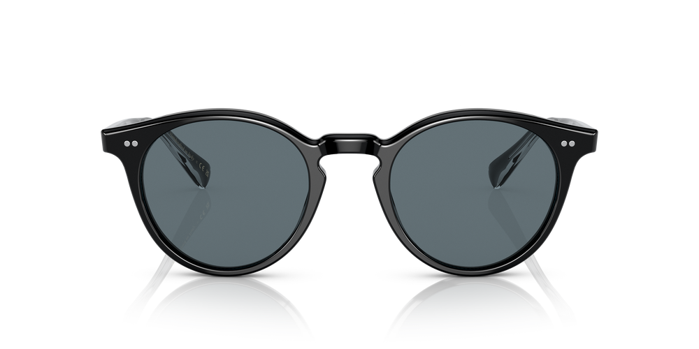 Oliver Peoples Romare Sun with Black frame and Blue Polar lenses