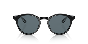 Oliver Peoples Romare Sun mit Schwarz Gestell und Blau Polar