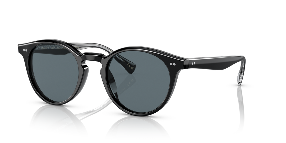 Oliver Peoples Romare Sun with Black frame and Blue Polar lenses