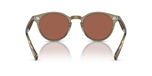 Oliver Peoples Romare Sun avec une monture Olive poudré et des verres Orange - L'image 5