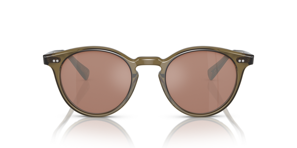 Oliver Peoples Romare Sun with Dusty Olive frame and Orange lenses - image 2