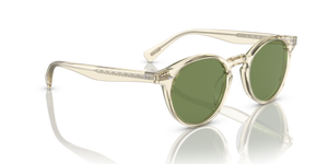Oliver Peoples Romare Sun with Pale Citrine frame and Green lenses - image 3