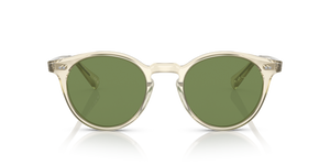 Oliver Peoples Romare Sun with Pale Citrine frame and Green lenses - image 2