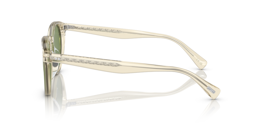 Oliver Peoples Romare Sun with Pale Citrine frame and Green lenses - image 4