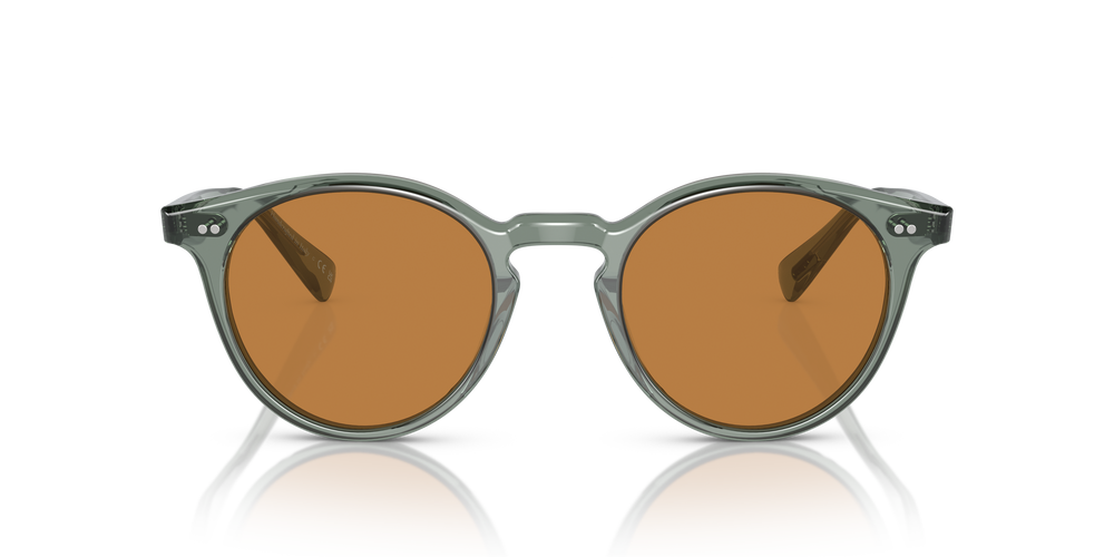 Oliver Peoples Romare Sun avec une monture Acqua et des verres Brun - L'image 2