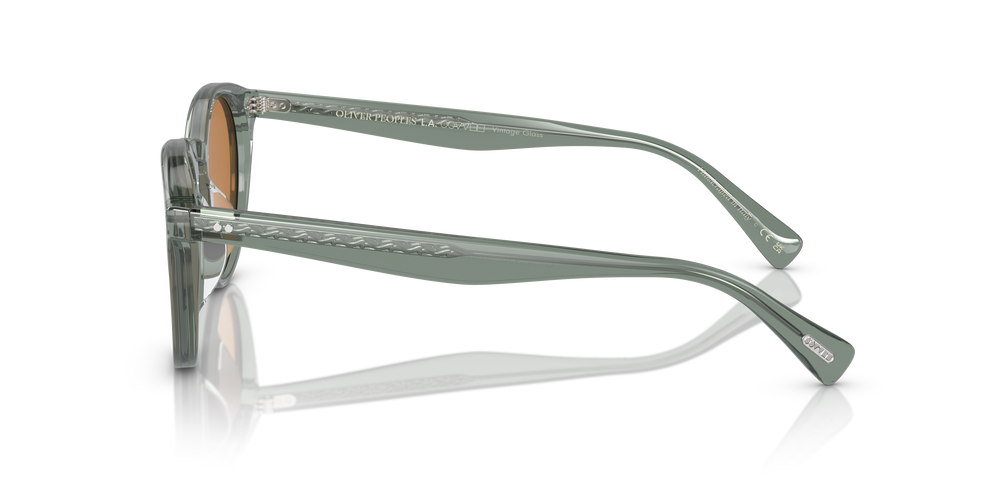 Oliver Peoples Romare Sun avec une monture Acqua et des verres Brun - L'image 4