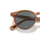 Sie Oliver Peoples Romare Sun mit Espresso Gestell und Blau Gläsern - Variant
