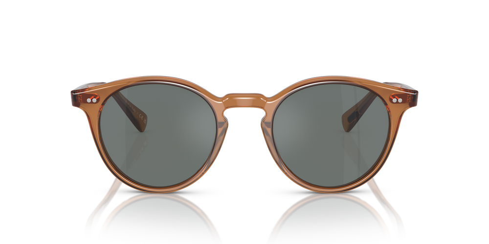 Oliver Peoples Romare Sun with Espresso frame and Regal Blue