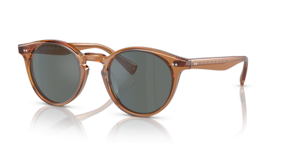 Oliver Peoples Romare Sun with Espresso frame and Regal Blue