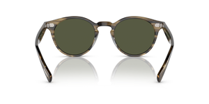 Oliver Peoples Romare Sun avec une monture Olive Smoke et des verres Vert - image 5