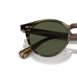 Oliver Peoples Romare Sun with Olive Smoke frame and Green lenses - Variant