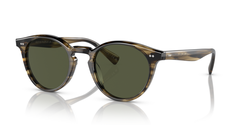 Oliver Peoples Romare Sun with Olive Smoke frame and Green lenses - image 7