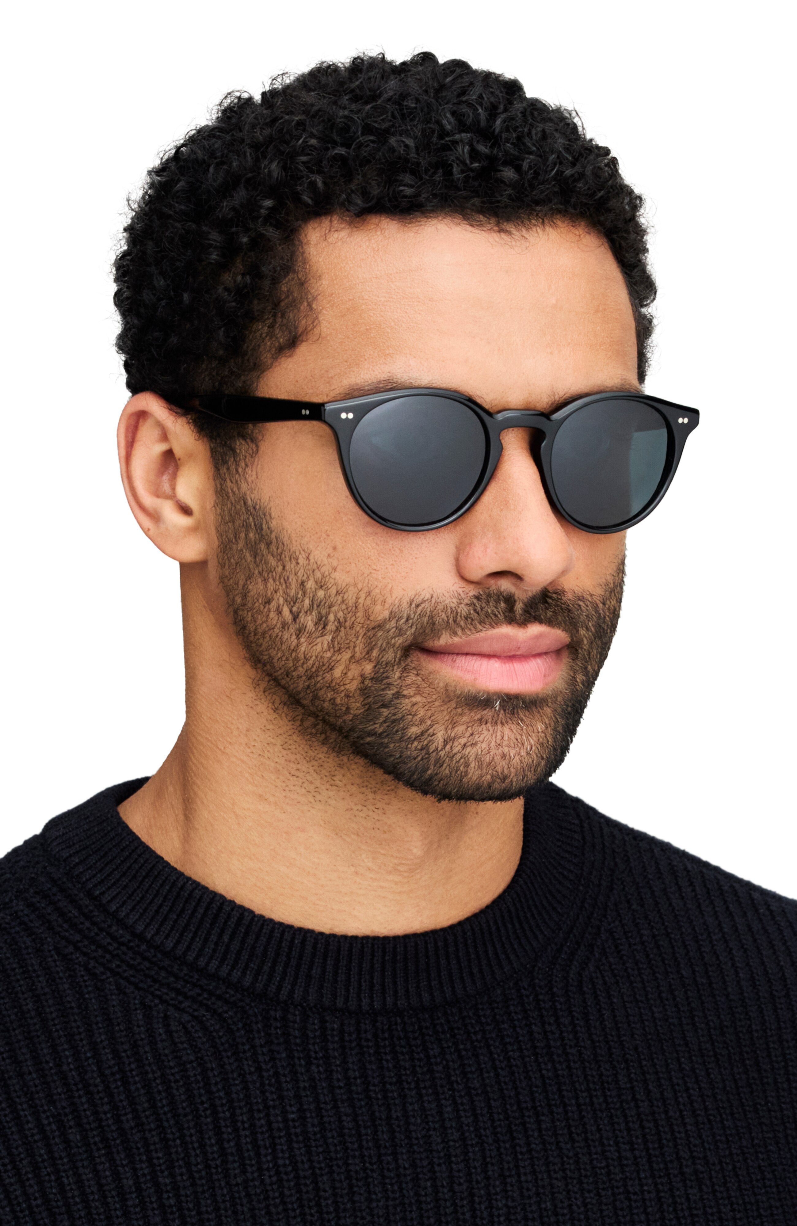 Oliver Peoples Romare Sun with Grey Textured Tortoise frame and