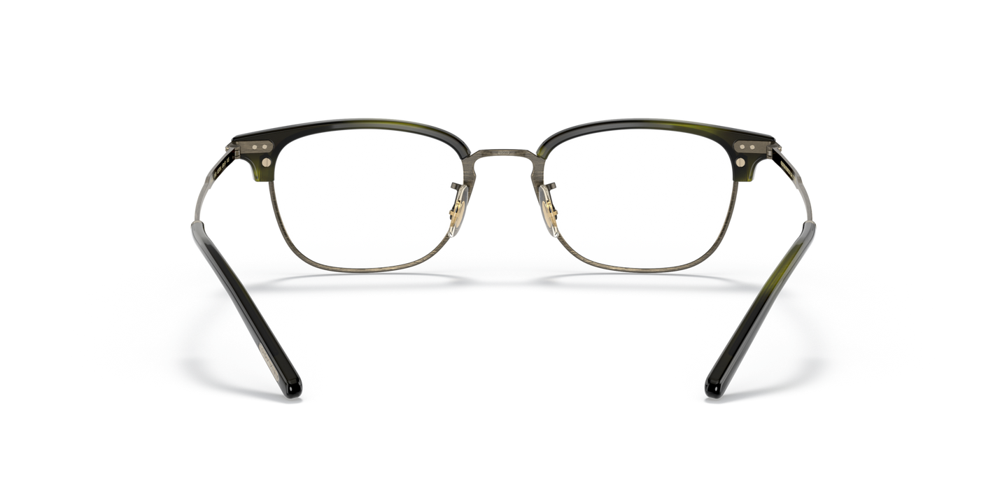 Oliver Peoples Kesten avec monture Or patiné/Écorce Émeraude - Image Plaquettes de nez