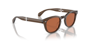 Oliver Peoples Sheldrake 1950 avec une monture Militaire foncé et des verres Orange - image 4